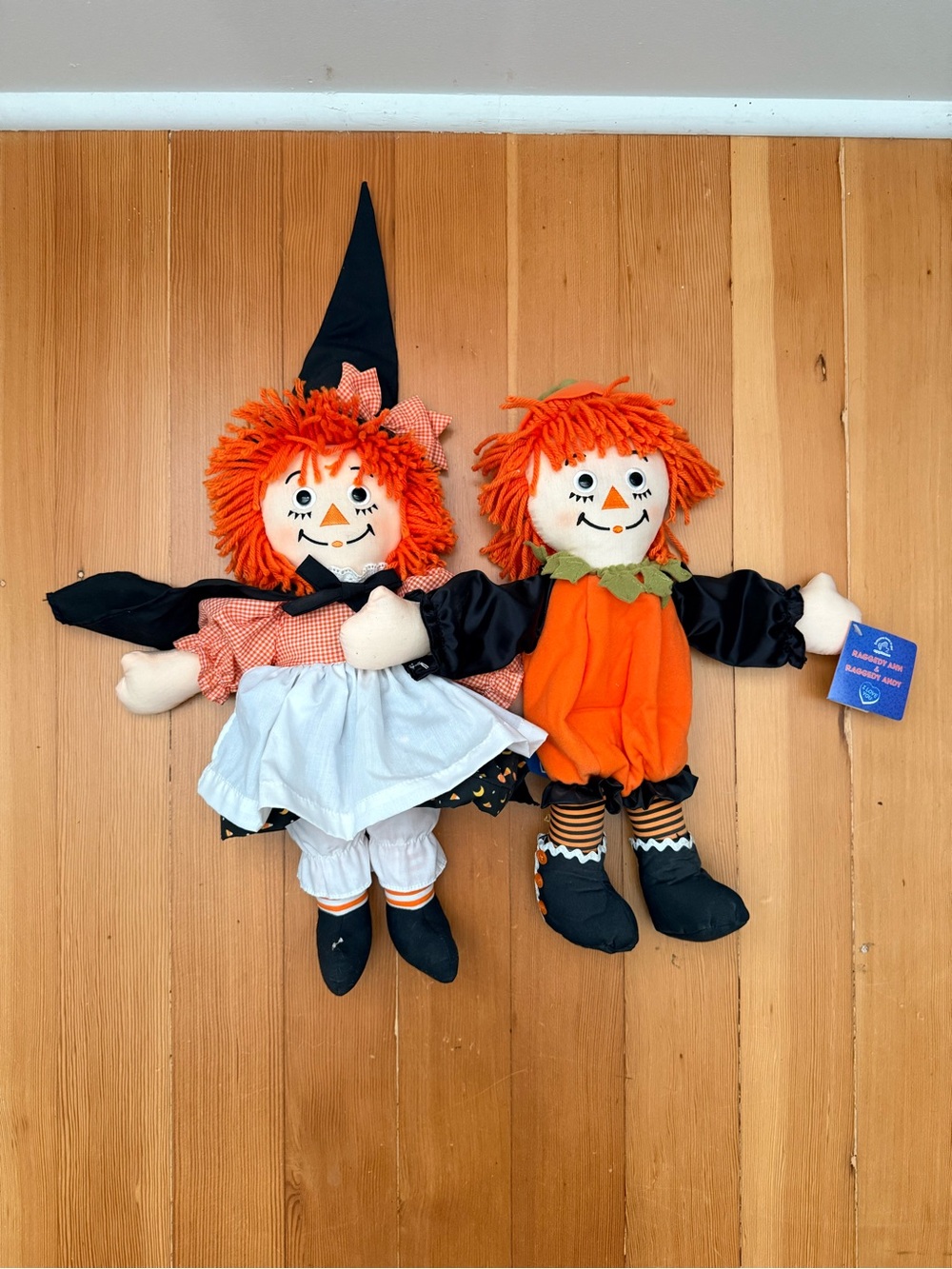 Orange Rag Doll Halloween Decorations - Pair (Unbranded)